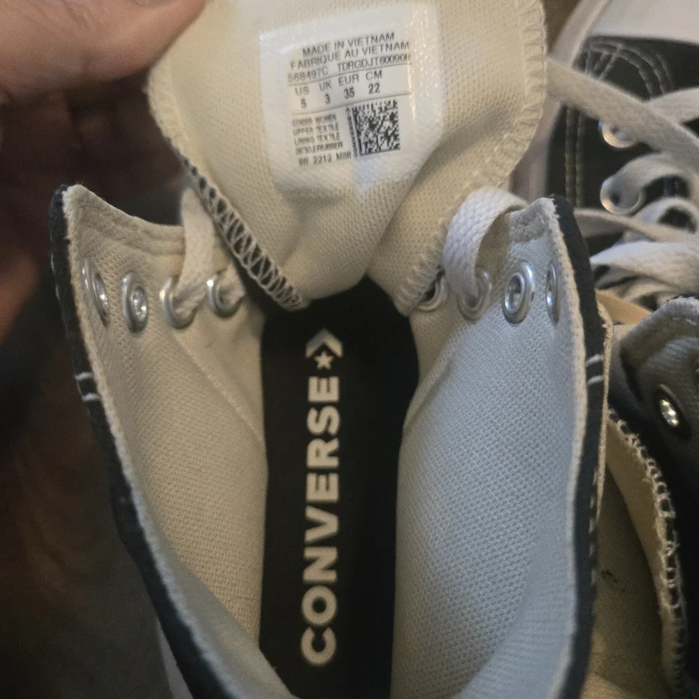 Converse Kids Black and White High-Top Sneakers